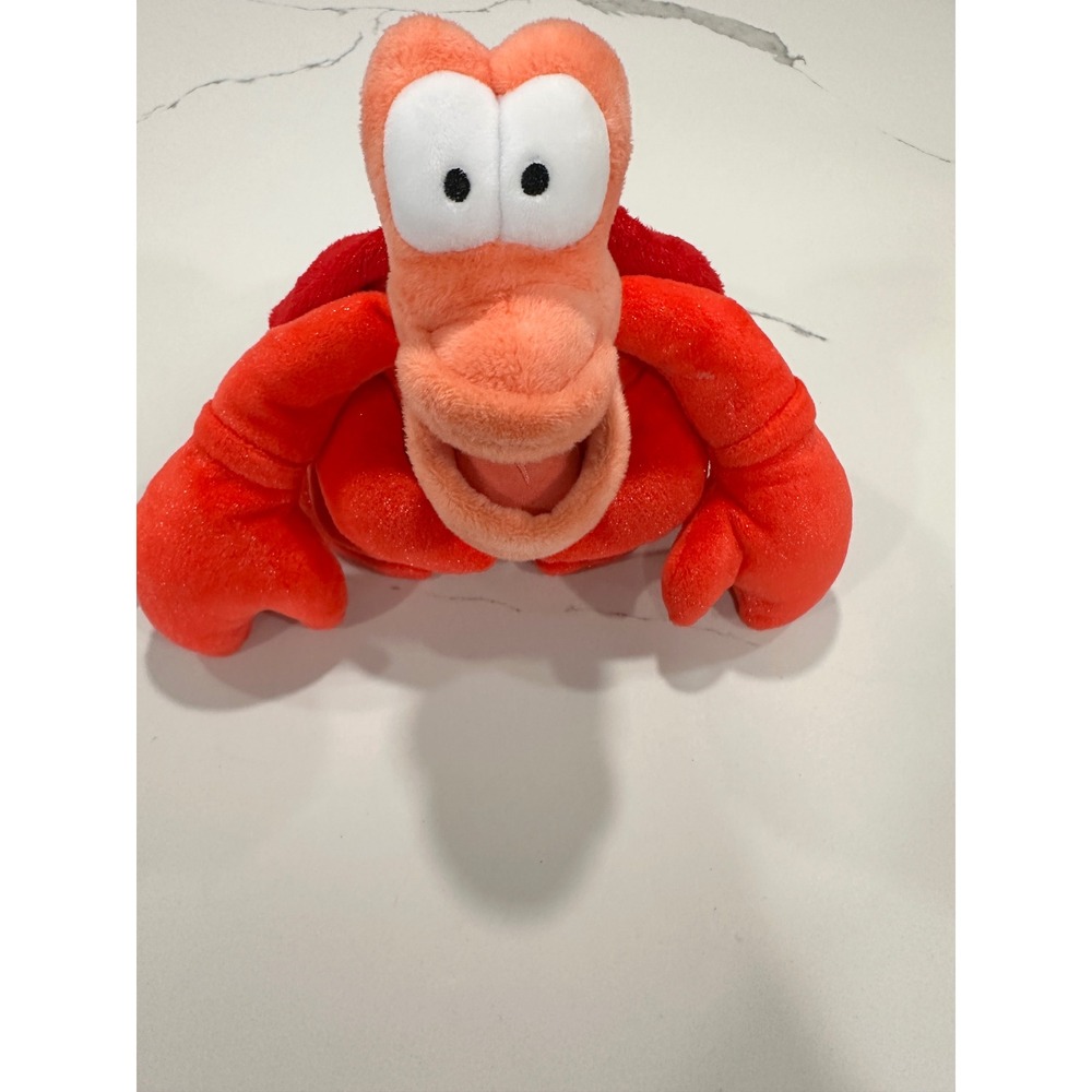 Disney Store Sebastian Plush The Little Mermaid‎ Red Crab Stuffed Animal 9 inch